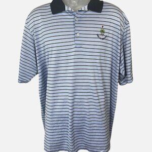 Bobby Jones Players Short Sleeve Blue Stripe VTG 2005 US Amateur Tournament Golf